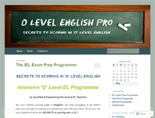 Tablet Screenshot of olevelenglishpro.wordpress.com