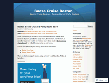 Tablet Screenshot of boozecruiseboston.wordpress.com