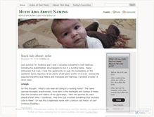 Tablet Screenshot of muchadoaboutnaming.wordpress.com