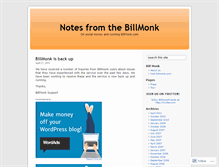 Tablet Screenshot of billmonk.wordpress.com