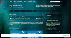 Desktop Screenshot of intergaming.wordpress.com