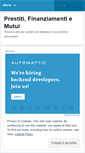 Mobile Screenshot of finanziamentionline.wordpress.com
