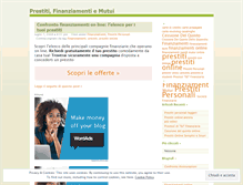 Tablet Screenshot of finanziamentionline.wordpress.com