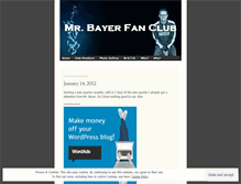 Tablet Screenshot of mrbayerfans.wordpress.com