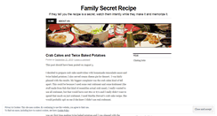Desktop Screenshot of familysecretrecipe.wordpress.com
