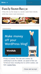 Mobile Screenshot of familysecretrecipe.wordpress.com