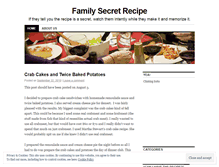 Tablet Screenshot of familysecretrecipe.wordpress.com