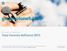 Tablet Screenshot of generazionefutura.wordpress.com