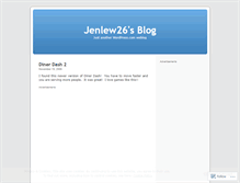 Tablet Screenshot of jenlew26.wordpress.com