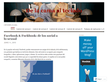 Tablet Screenshot of delacamaalteclado.wordpress.com