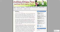 Desktop Screenshot of andbabybmakesthree.wordpress.com