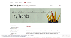 Desktop Screenshot of melvinthannickal.wordpress.com