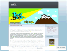 Tablet Screenshot of peak29.wordpress.com