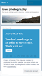Mobile Screenshot of lovemyphotography.wordpress.com