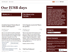 Tablet Screenshot of iusbdays.wordpress.com