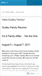 Mobile Screenshot of dudleyreunion.wordpress.com