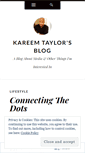 Mobile Screenshot of kareemtaylor.wordpress.com