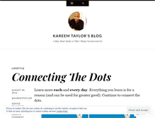 Tablet Screenshot of kareemtaylor.wordpress.com