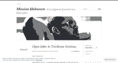 Desktop Screenshot of missionunknown.wordpress.com
