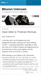 Mobile Screenshot of missionunknown.wordpress.com