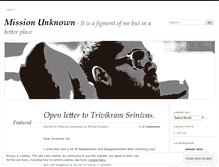 Tablet Screenshot of missionunknown.wordpress.com