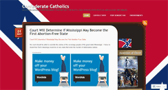 Desktop Screenshot of catholicconservatives.wordpress.com