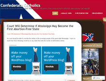 Tablet Screenshot of catholicconservatives.wordpress.com