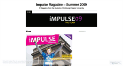 Desktop Screenshot of impulse09.wordpress.com