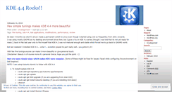 Desktop Screenshot of kde4world.wordpress.com