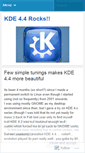 Mobile Screenshot of kde4world.wordpress.com