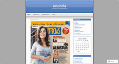 Desktop Screenshot of anuncia.wordpress.com