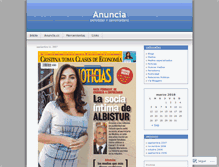 Tablet Screenshot of anuncia.wordpress.com