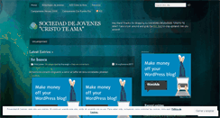 Desktop Screenshot of jovenescristoteama.wordpress.com