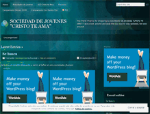 Tablet Screenshot of jovenescristoteama.wordpress.com