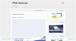 Desktop Screenshot of ipvanoticias.wordpress.com