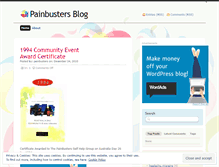 Tablet Screenshot of painbusters.wordpress.com