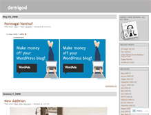 Tablet Screenshot of demigod.wordpress.com