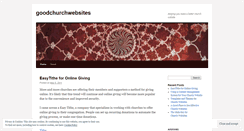 Desktop Screenshot of goodchurchwebsites.wordpress.com