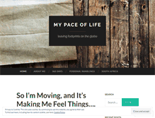Tablet Screenshot of pace0flife.wordpress.com