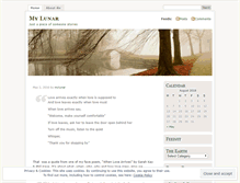 Tablet Screenshot of mylunar.wordpress.com