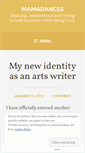 Mobile Screenshot of mamadances.wordpress.com