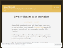 Tablet Screenshot of mamadances.wordpress.com