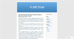 Desktop Screenshot of alaqiligroup.wordpress.com
