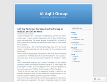 Tablet Screenshot of alaqiligroup.wordpress.com