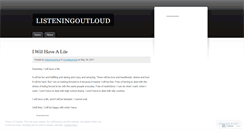 Desktop Screenshot of listeningoutloud.wordpress.com