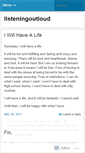 Mobile Screenshot of listeningoutloud.wordpress.com