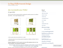 Tablet Screenshot of effervescentdesign.wordpress.com
