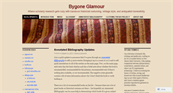 Desktop Screenshot of bygoneglamour.wordpress.com