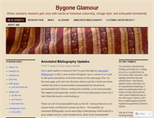 Tablet Screenshot of bygoneglamour.wordpress.com