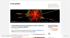 Desktop Screenshot of lasequantic.wordpress.com